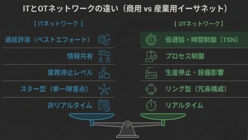 産業用イーサネットでテスト合格でも不安定になる原因